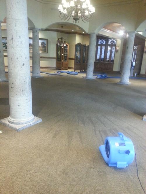 Commercial Carpet Cleaning at the Dominion Country Club House