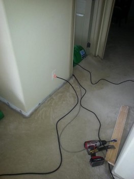 Water Damage in Fair Oaks Subdivision